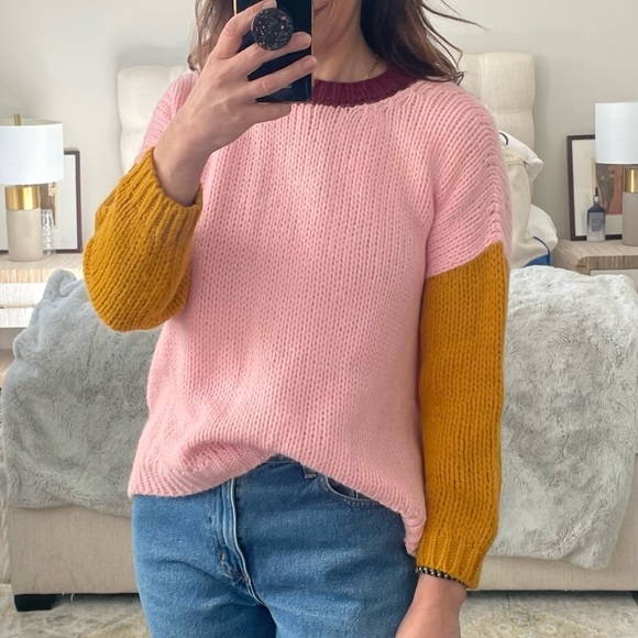 XiRENA Aspen Apres Ski Alpaca Blend Color-block Sweater - Picture 1 of 9